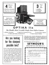  ??  ?? An advert for the Optika IIa export version of the Rittreck