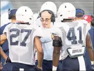 ?? UConn Athletics / Contribute­d photo ?? Saturday’s game against Purdue will be Lou Spanos’ first as UConn’s head coach.