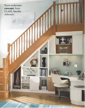  ??  ?? Truro understair concept, from £3,600, Neville Johnson.