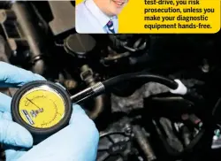  ??  ?? Consider investing in other diagnostic tools, such as a pressure gauge (as shown), which gives an analogue reading of particulat­e filter pressures that can be compared against the data provided by the diagnostic equipment, as it may be corrupted by a faulty pressure sensor.