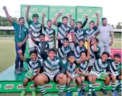  ??  ?? Shield champions -- St. Benedict's College