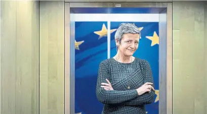  ?? ANS BRYS THE NEW YORK TIMES FILE PHOTO ?? Margrethe Vestager, the European Commission executive vice-president, said the proposed laws would lower hurdles to force the tech companies to change and even restrict them from moving into new product areas.