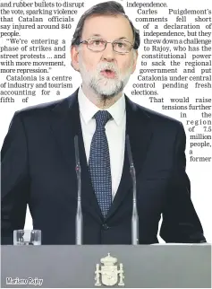  ??  ?? Mariano Rajoy