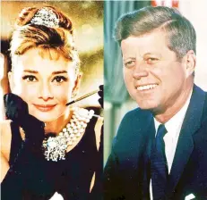  ?? LANACIóN.COM ?? Relación. La actriz Audrey Hepburn y el presidente de EEUU John F. Kennedy