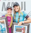  ?? Picture: WSL ?? Tyler Wright (left) and Stephanie Gilmore in Maui.