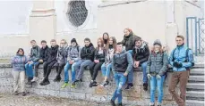  ?? FOTO: PRIVAT ?? Schüler der Ummendorfe­r Umlachtals­chule sind den Teil des Jakobswegs gegangen, der von Biberach durchs Wolfental führt.