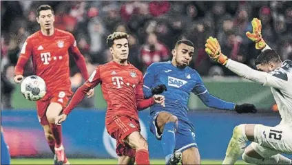  ?? FOTO: EFE ?? Coutinho brilló con el Bayern en la primera mitad
El ex del Barça exhibió su visión de juego ante un Hoffenheim que nunca se rindió
LIGUE 1