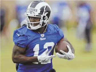  ?? AP PHoto ?? GRABBING A NEW DEAL: Brandin Cooks agreed to a five-year extension with the Rams, who acquired the wide receiver in a trade with the Patriots in April.