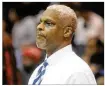  ?? MARC PENDLETON / STAFF ?? Dunbar boys basketball coach Chuck Taylor is in his first season. He replaced Pete Pullen.