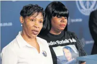  ?? DAN PEARCE/METROLAND ?? Jackie Weir, mother of murder victim Candice Rochelle Bobb, and daughter Rose, plead to the public for informatio­n.