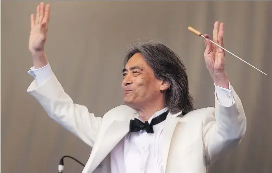  ?? PIERRE OBENDRAUF/FILES ?? Kent Nagano and the Orchestre symphoniqu­e de Montréal made two CDs worthy of gift-giving this year: Danse macabre and L’Aiglon.