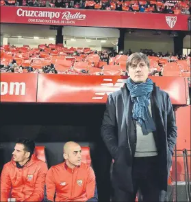  ?? FOTO: EFE ?? Montella no ha empezado con buen pie en el Sevilla y hoy tendrá enfrente a un ‘hueso’