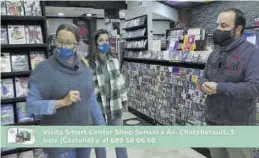  ??  ?? Una de las visitas de ‘La Panderola’ a un comercio en Castelló.