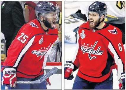  ?? AP PHOTOS ?? Devante Smith-pelly, left, and Michal Kempny have been key additions this season for the Washington Capitals.