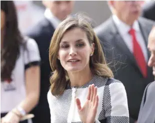  ?? EFE ?? La reina de España, Letizia, llegará al país el domingo 20 para visitar proyectos españoles de cooperació­n.