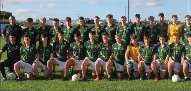  ??  ?? The Meath Under-16 team who faced Laois in the Gerry Reilly FT semi-final.