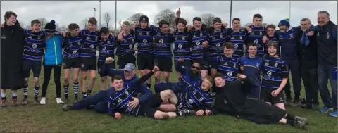  ??  ?? The Wexford Wanderers Under-15 squad celebratin­g their Leinster League Division 2 success.