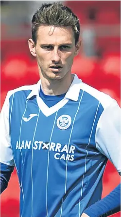  ?? Picture: SNS. ?? Scott Tanser is keen to extend his stay at McDiarmid Park.