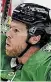  ?? ?? Stars forward Joe Pavelski lived up to his “Playoff Pavelski” moniker Saturday with a pair of goals againts the Flames.