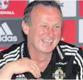  ??  ?? FROM BACK PAGE Signing up: Michael O’Neill is set to pen contract extension