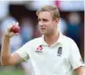  ??  ?? England pace bowler Stuart Broad