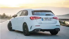  ??  ?? 2019 Mercedes-Benz A-Class will be available in Canada as the A-250, powered by Mercedes’ 2.0-litre turbo-four.