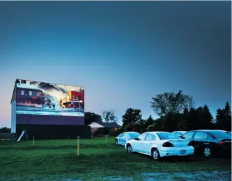  ?? BRUCE DEACHMAN/OTTAWA CITIZEN ?? A recent screening at the Port Elmsley Drive-In, near Smiths Falls, one of only two drive-in theatres in the area.