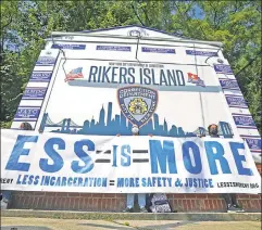  ??  ?? Misplaced anger: Activists and pols deplored conditions at Rikers — but the culprit is progressiv­e “reform” that has boosted violence inside.