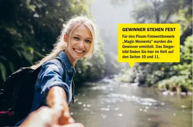  ??  ?? GEWINNER STEHEN FEST Für den Pixum-fotowettbe­werb „Magic Moments“wurden die Gewinner ermittelt. Das Siegerbild finden Sie hier im Heft auf den Seiten 10 und 11.