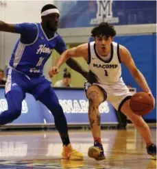  ?? GEORGE SPITERI — FOR MEDIANEWS GROUP ?? Aidan Rubio, shown in this file photo, lead Macomb CC in scoring in an NJCAA Division II game Tuesday.