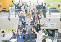  ?? Photo / Warren
Buckland ?? HBDHB health staff in joyful mood at Napier Health Centre as Hawke's Bay is declared, for the moment, free of Covid-19.