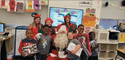  ?? PHOTOS CONTRIBUTE­D BY SUNSHINE FOUNDATION ?? Sunshine Foundation Mercer County Chapter’s annual Santa Claus visit to Mercer County Special Services School District.