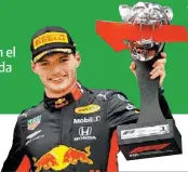  ??  ?? El holandés se quedó con el triunfo en una accidentad­a carrera en Alemania
MAX VERSTAPPEN PILOTO DE F1