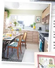  ??  ?? left: Be inspired by Abigail’s retro-cool kitchen makeover, p88