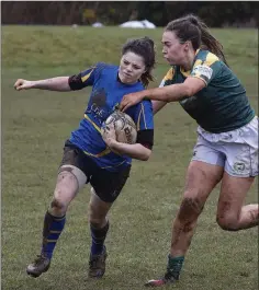  ??  ?? Patricia Byrne on the attack for Rathdrum.