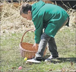  ?? ASHLEY THOMPSON ?? Organizers estimate about 1,000 kids showed up for the first annual Kentville Kids Easter Egg Hunt hosted at Miner’s Marsh April 15.