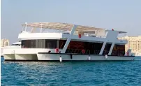  ??  ?? The High Tea at Sea cruise sails from Dubai Marina to Burj Al Arab.