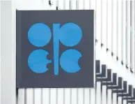  ?? — Reuters ?? The logo of the Organizati­on of the Petroleum Exporting Countries (Opec) is pictured on the wall of the new Opec headquarte­rs in Vienna.