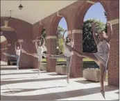  ??  ?? Dancers get up on their toes in one of four SPAC Reimagined videos made on the Saratoga Performing Arts Center grounds in June by members of New York City Ballet.