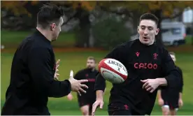  ?? Photograph: Ben Evans/Huw Evans/Shuttersto­ck ?? Josh Adams (right) is in the Wales lineup to face Australia in Cardiff this Saturday.