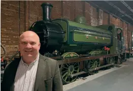  ?? ?? Chris Price, vice chairman of the Heritage Railway Associatio­n, with GNR 0-6-0ST No. 1247, the locomotive owned by Captain Bill Smith, who 60 years ago chaired the first meeting of the organisati­on that evolved into the HRA. In 1980, he gifted No. 1247 to the National Railway Museum (where it is pictured), after which it made regular visits to other preserved railways and museums during its two 10year boiler ticket durations in preservati­on. HRA