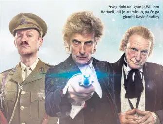  ??  ?? Prvog doktora igrao je William Hartnell, ali je preminuo, pa će ga
glumiti David Bradley