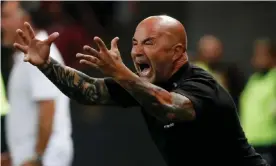  ?? ?? The fiery and rambunctio­us Jorge Sampaoli is a perfect fit for Marseille. Photograph: Eric Gaillard/Reuters