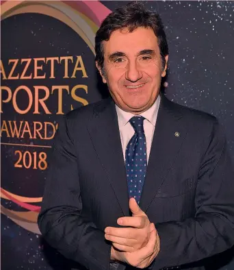  ?? LAPRESSE ?? Il presidente del Torino Urbano Cairo agli Sports Awards organizzat­i dalla Gazzetta dello Sport