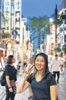  ?? CONTRIBUTE­D PHOTO ?? Caelan Shaw enjoyed exploring the streets of Yokohama.