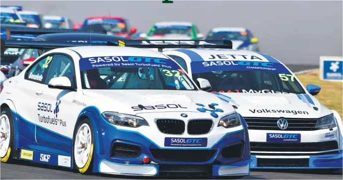  ?? Picture: Dave Ledbitter ?? TOP BILLING. The Kyalami Motorsport Festival’s premier events on March 24 will be two races for Sasol Global Touring Cars and GTC2 Cars.