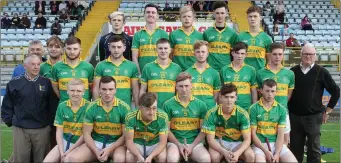  ??  ?? The Blackwater squad before surrending their Wexford District title to St. Anne’s on Thursday.