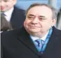  ?? Andrew Milligan / Associated Press ?? ExScottish first minister Alex Salmond arrives for the first day of his trial, in Edinburgh.