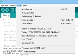  ??  ?? New code allows the Arduino IDE to code $5 Maple Mini clones.