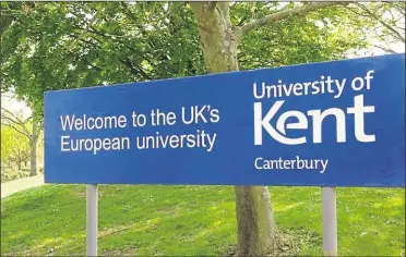  ??  ?? The University of Kent will continue with online lectures in September